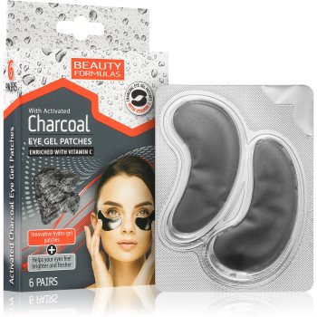 Beauty Formulas Charcoal masca hidrogel pentru ochi cu cărbune activ - imagine 2
